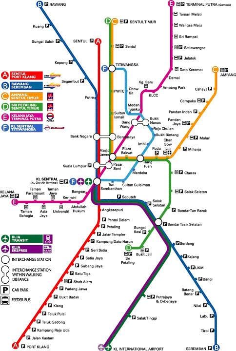 klia ekspres નકશો