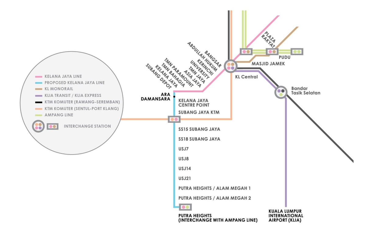 ampang પાર્ક lrt સ્ટેશન નકશો