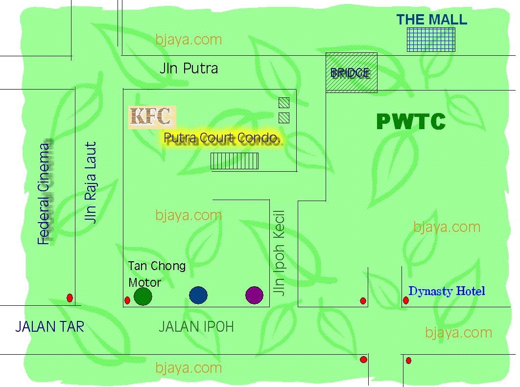 pwtc કુઆલા લુમ્પુર નકશો