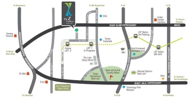 નકશો bukit jalil સ્ટેડિયમ