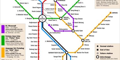 Kl ટ્રાન્ઝિટ નકશો 2016
