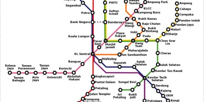 મલેશિયા મેટ્રો નકશો