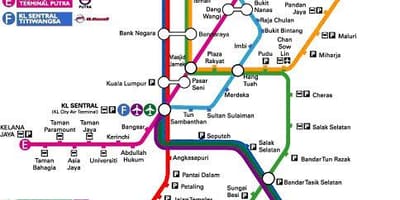 Klia એક્સપ્રેસ રૂટ મેપ