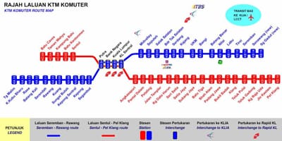 Kl komuter નકશો