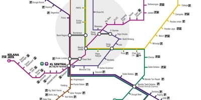 મલેશિયા નવા lrt માર્ગ નકશો