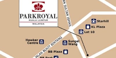 નકશો parkroyal કુઆલા લુમ્પુર