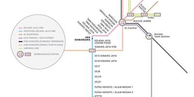 Ampang પાર્ક lrt સ્ટેશન નકશો
